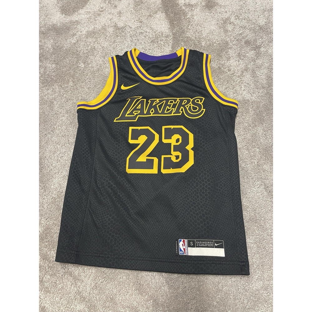 Nike LeBron James Los Angeles Lakers Black Mamba Swingman Jersey Size S